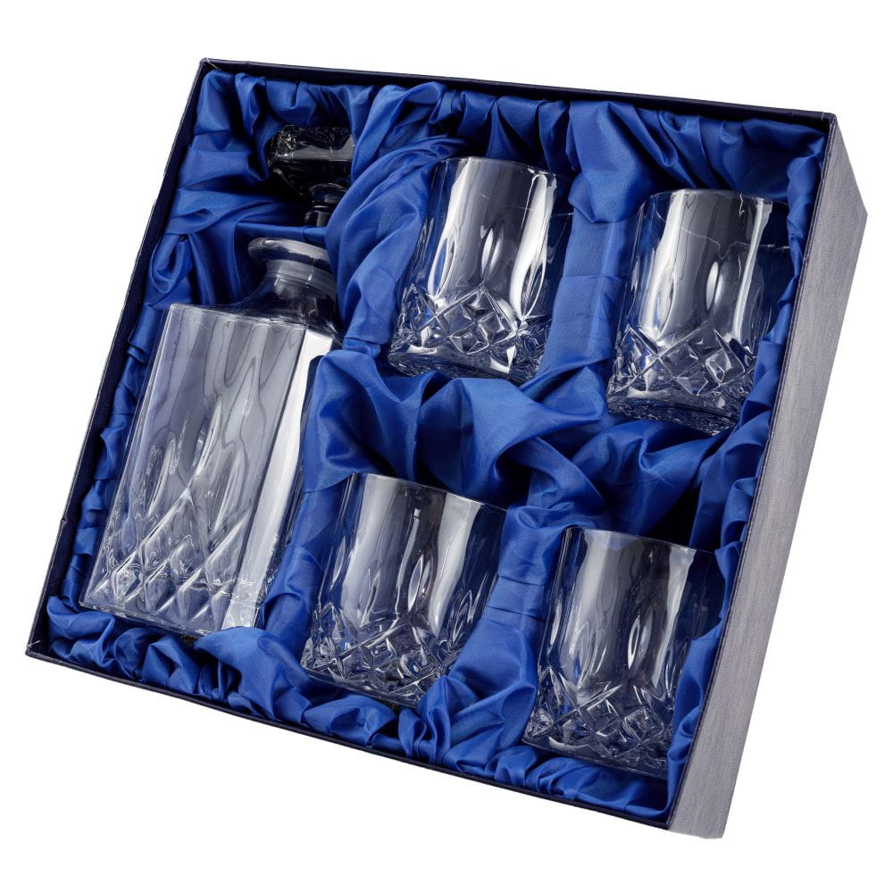Zestaw do whisky Opera - kryształowa karafka + kryształowe szklanki do whisky 4szt w opakowaniu prezentowym