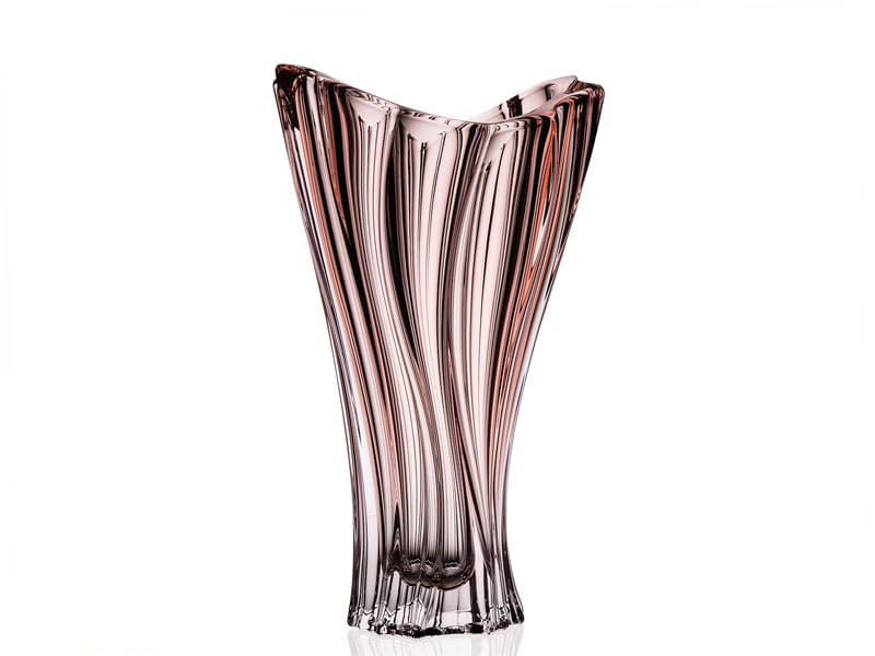 Wazon kryształowy Różowy 32cm