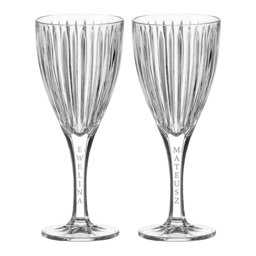 Kieliszki do wina 250ml Universe 2szt z grawerem na nóżce w opakowaniu prezentowym