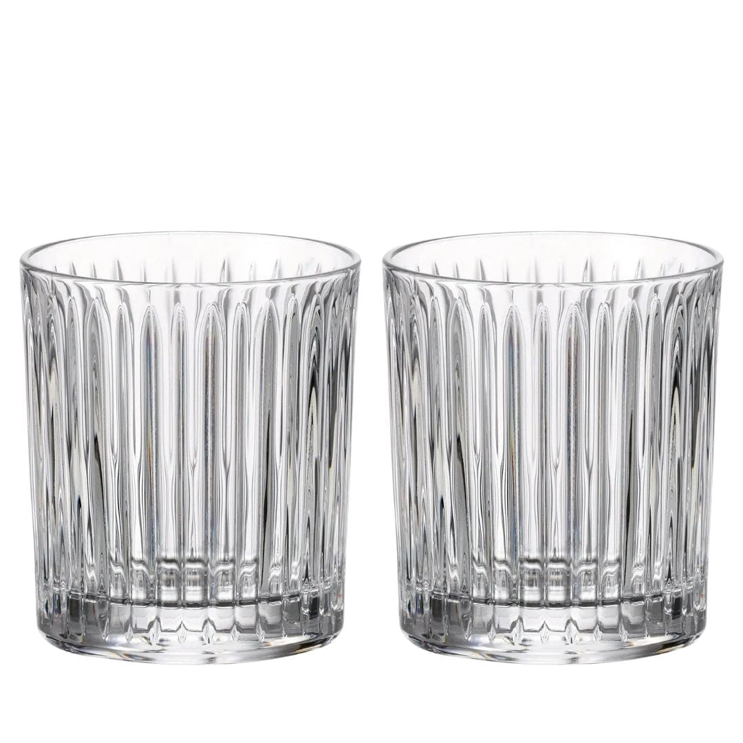 Kryształowe szklanki do whisky 280ml Universe UK80 z grawerem na dnie, 2szt